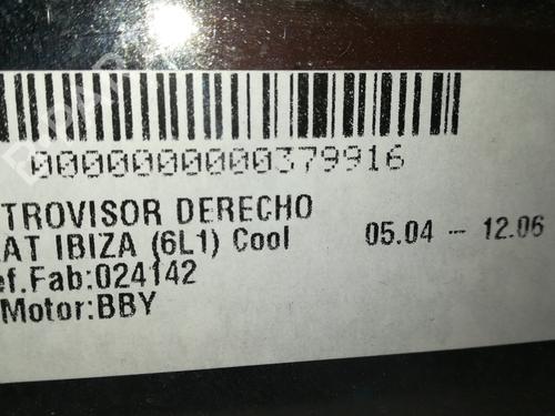 Right mirror SEAT IBIZA III (6L1)  | BP16133268C27 
