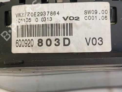 Kombiinstrument VW POLO IV (9N_, 9A_)  | BP30000216C47 