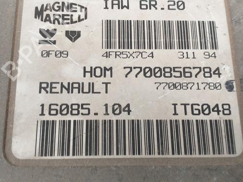 Engine control unit (ECU) RENAULT CLIO II (BB_, CB_)  | BP9348712M57 
