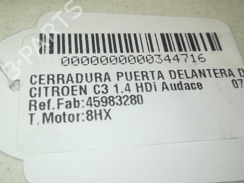 Front right lock CITROËN C3 I (FC_, FN_) 1.4 HDi | BP15619196C97 