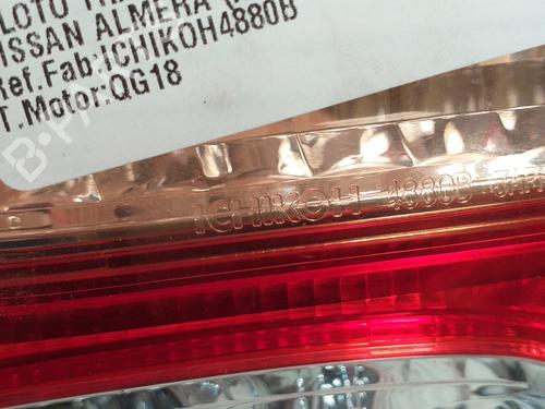 Right tailgate light NISSAN ALMERA II (N16) 1.8 | BP10371737C80 