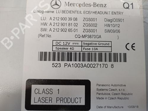Radio MERCEDES-BENZ E-CLASS T-Model (S212) E 350 CDI (212.225) | BP36323947E6 - Image 4