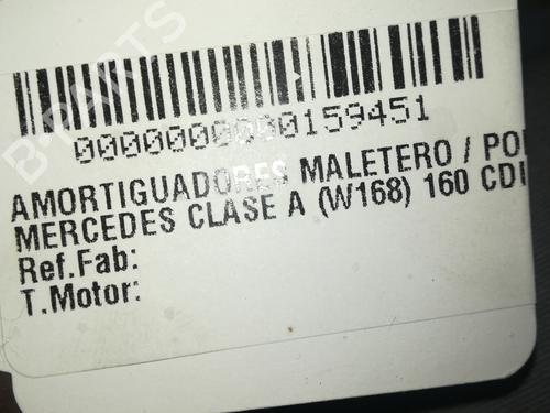 Tailgate lift support MERCEDES-BENZ A-CLASS (W168) A 160 CDI (168.006) | BP14050968C138 