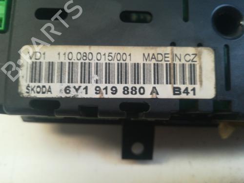 Instrument cluster SKODA FABIA I (6Y2)  | BP9348293C47 