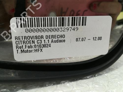 Right mirror CITROËN C3 I (FC_, FN_) 1.1 i | BP12292107C27 