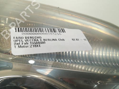 Right headlight OPEL VECTRA C (Z02) 1.8 16V | BP17081567C29 