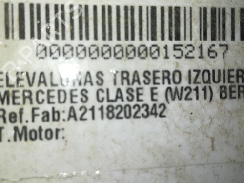 Rear left window mechanism MERCEDES-BENZ E-CLASS (W211) E 320 CDI (211.026) | BP9353231C24 