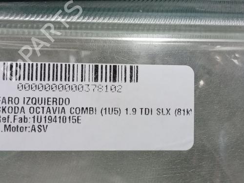 Left headlight SKODA OCTAVIA I Combi (1U5) 1.9 TDI | BP16123837C28 
