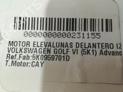 Left front window motor VW GOLF VI (5K1) 1.6 TDI | BP9357986E21 