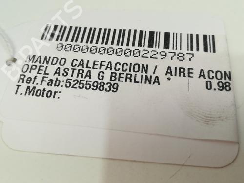 Climate control OPEL ASTRA G Hatchback (T98)  | BP9357907I5 