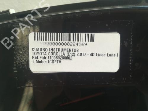 Instrument cluster TOYOTA COROLLA (_E12_)  | BP9357516C47 
