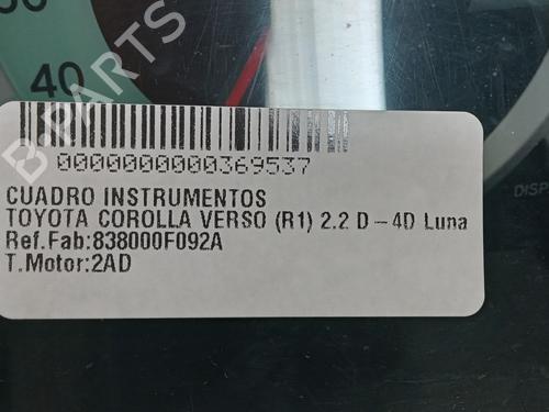 Instrument cluster TOYOTA COROLLA Verso (ZER_, ZZE12_, R1_) 2.2 D-4D (AUR10_, AUR10R) | BP15519006C47 