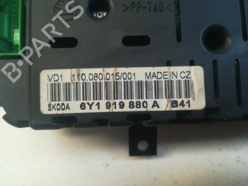 Instrument cluster SKODA FABIA I (6Y2)  | BP9355108C47 