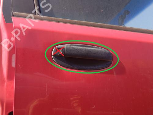 Used Front right exterior door handle DAEWOO KALOS (KLAS) 1.2 (72 hp) 12284110