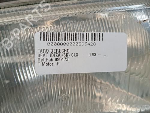 Right headlight SEAT IBIZA II (6K1) 1.6 i | BP16919461C29 