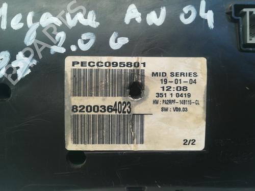 Instrument cluster RENAULT MEGANE II (BM0/1_, CM0/1_)  | BP9348102C47 