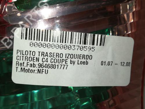 Left taillight CITROËN C4 Coupe (LA_)  | BP15673082C34 