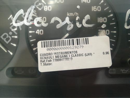 Instrument cluster RENAULT MEGANE I Classic (LA0/1_)  | BP9348116C47 