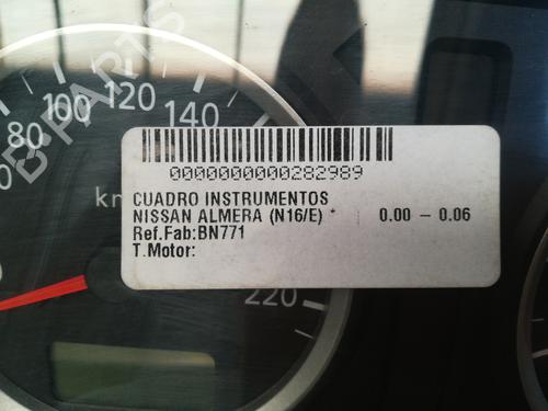 Instrument cluster NISSAN ALMERA II (N16)  | BP9360856C47 
