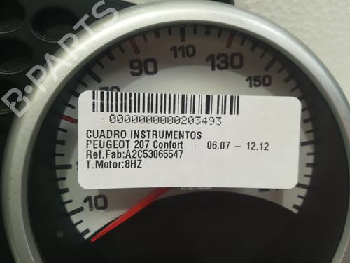 Instrument cluster PEUGEOT 207 (WA_, WC_) 1.4 HDi | BP9355809C47 