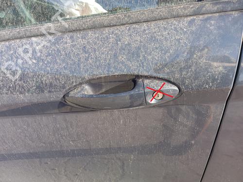 Used Front left exterior door handle FORD FIESTA VI (CB1, CCN) 1.4 TDCi (70 hp) 27635608