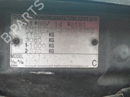 Rim TOYOTA COROLLA (_E12_) 2.0 D-4D (CDE120_, CDE120R) | BP9357072C45 