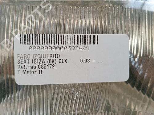 Left headlight SEAT IBIZA II (6K1) 1.6 i | BP16919462C28 