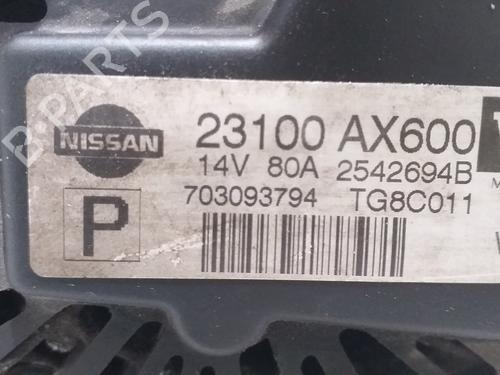 Alternator NISSAN MICRA III (K12) 1.2 16V | BP9356203M7
