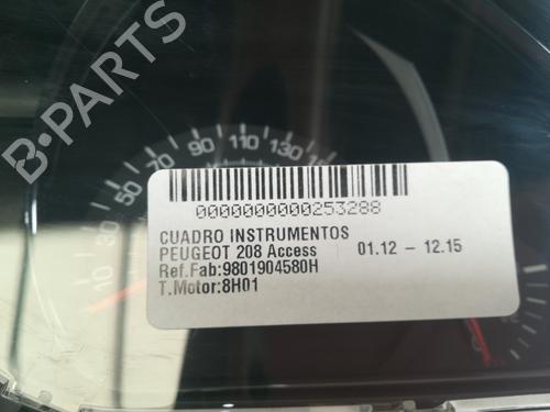 Instrument cluster PEUGEOT 208 I (CA_, CC_) 1.4 HDi | BP9358882C47 