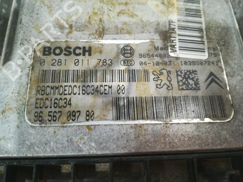 Engine control unit (ECU) PEUGEOT 206 Hatchback (2A/C)  | BP9349382M57 