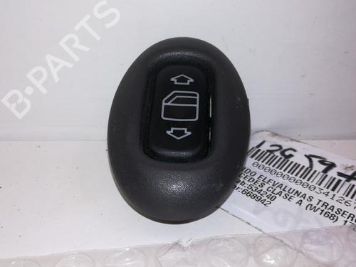 Used Left rear window switch MERCEDES-BENZ A-CLASS (W168) A 170 CDI (168.009, 168.109) (95 hp) 13021021