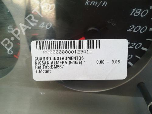 Instrument cluster NISSAN ALMERA II (N16)  | BP9348193C47 