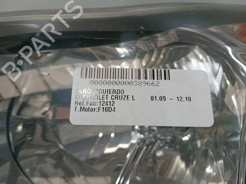Left headlight CHEVROLET CRUZE (J300) 1.6 | BP16569594C28 