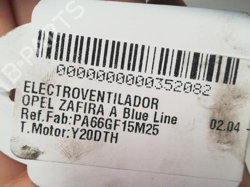 Koelventilatormotor OPEL ZAFIRA A MPV (T98) 2.0 DTI 16V (F75) | BP15658654M35 
