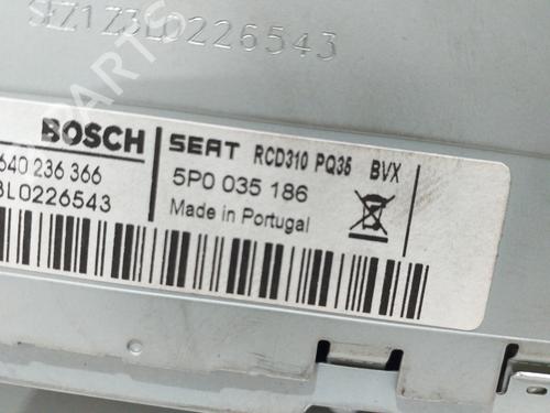 Radio SEAT ALTEA (5P1)  | BP23661009E6 
