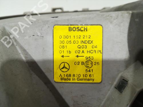 Right headlight MERCEDES-BENZ A-CLASS (W168) A 170 CDI (168.009, 168.109) | BP9357880C29 