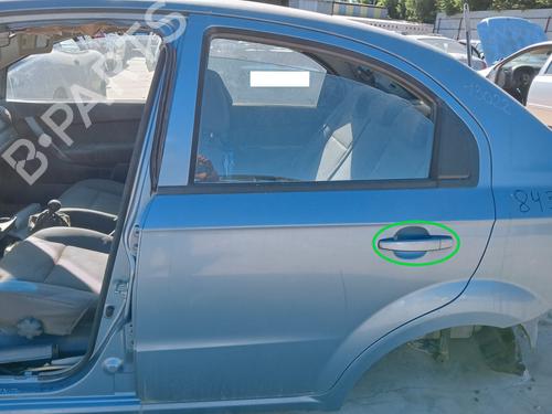 Used Rear left exterior door handle CHEVROLET AVEO / KALOS Hatchback (T250, T255) 1.4 16V (94 hp) 17154920