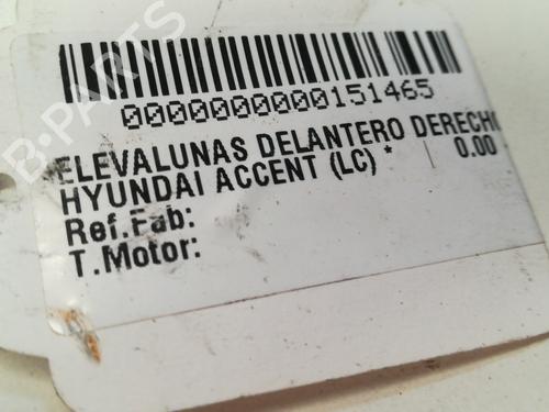 Front right window mechanism HYUNDAI ACCENT II (LC)  | BP9353052C23 