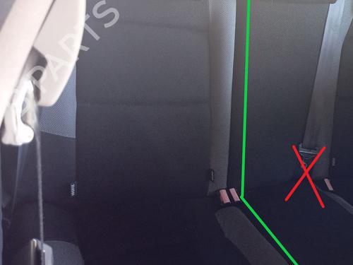 Rear seat PEUGEOT 207 (WA_, WC_) 1.6 HDi | BP29427143C17 