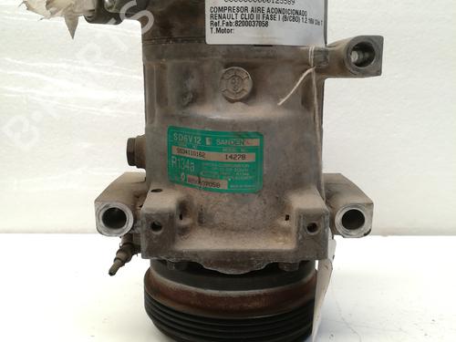 Used AC compressor RENAULT CLIO II (BB_, CB_) 1.2 16V (BB05, BB0W, BB11, BB27, BB2T, BB2U, BB2V, CB05,... (75 hp) 9347424