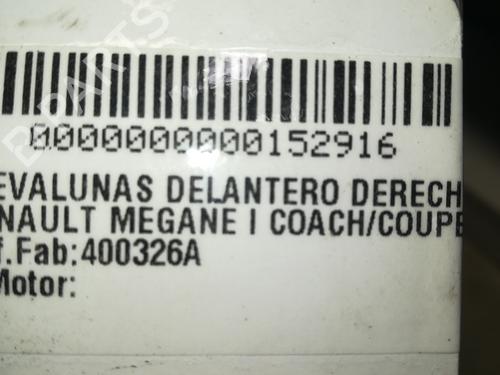 Front right window mechanism RENAULT MEGANE I Coach (DA0/1_)  | BP9353321C23 