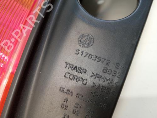 Left taillight LANCIA YPSILON (843_) 1.4 16V (843.AXC11, 843.AXC1B, 843.AXC1A) | BP17072922C34 