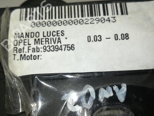 Headlight switch OPEL MERIVA A MPV (X03)  | BP9357823I24 