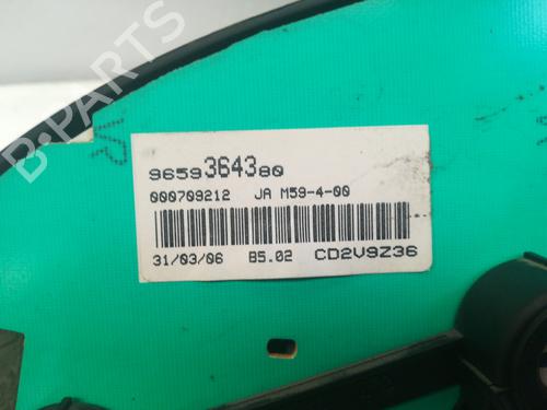Instrument cluster CITROËN BERLINGO / BERLINGO FIRST Box Body/MPV (M_) 1.4 i bivalent (MBKFW) | BP9355498C47 