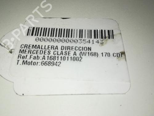 Steering rack MERCEDES-BENZ A-CLASS (W168) A 170 CDI (168.009, 168.109) | BP15619202M22 