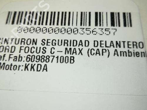 Front right seatbelt FORD FOCUS C-MAX (DM2)  | BP13451342I25 
