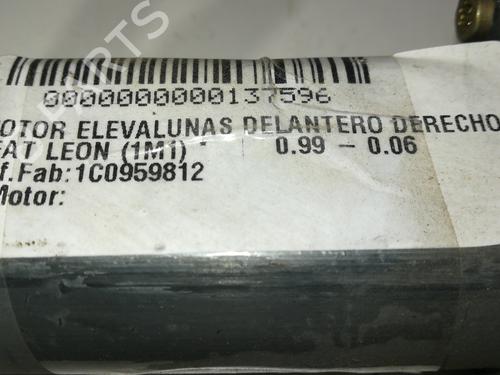 Right front window motor SEAT LEON (1M1)  | BP9350729E20 