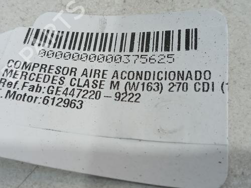 AC compressor MERCEDES-BENZ M-CLASS (W163) ML 270 CDI (163.113) | BP15824402M34
