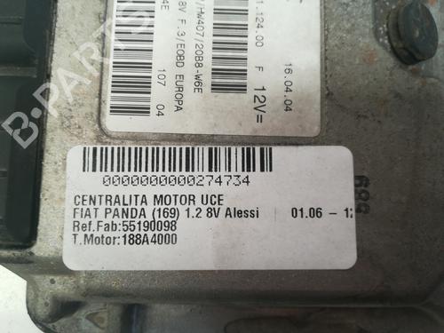 Engine control unit (ECU) FIAT PANDA (169_) 1.2 (169.AXB11, 169.AXB1A) | BP9360208M57 