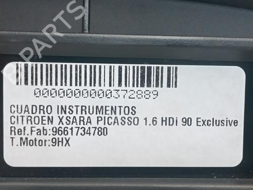 Instrument cluster CITROËN XSARA PICASSO (N68) 1.6 HDi | BP18037693C47 